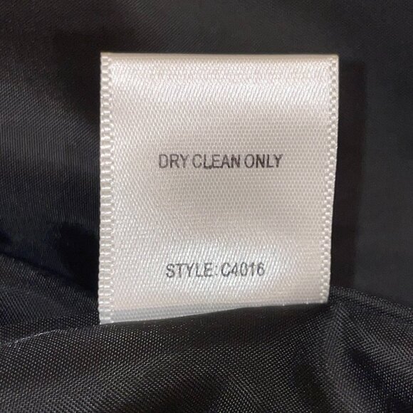 CC Couture Metallic Grey Wrap Trench Dress with Draped Skirt – Size Small - Picture 12 of 15